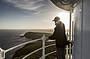 Lighthouse guide Matt enjoying the Bruny Island sunsets